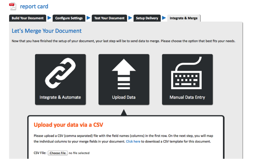 Image of WebMerge Upload Data as CSV